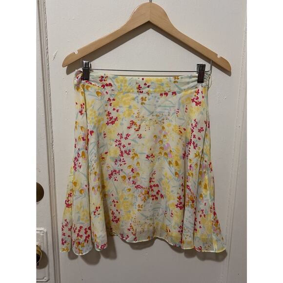 Reiss Dresses & Skirts - REISS Yellow Floral Flowy Mini Skirt | 6